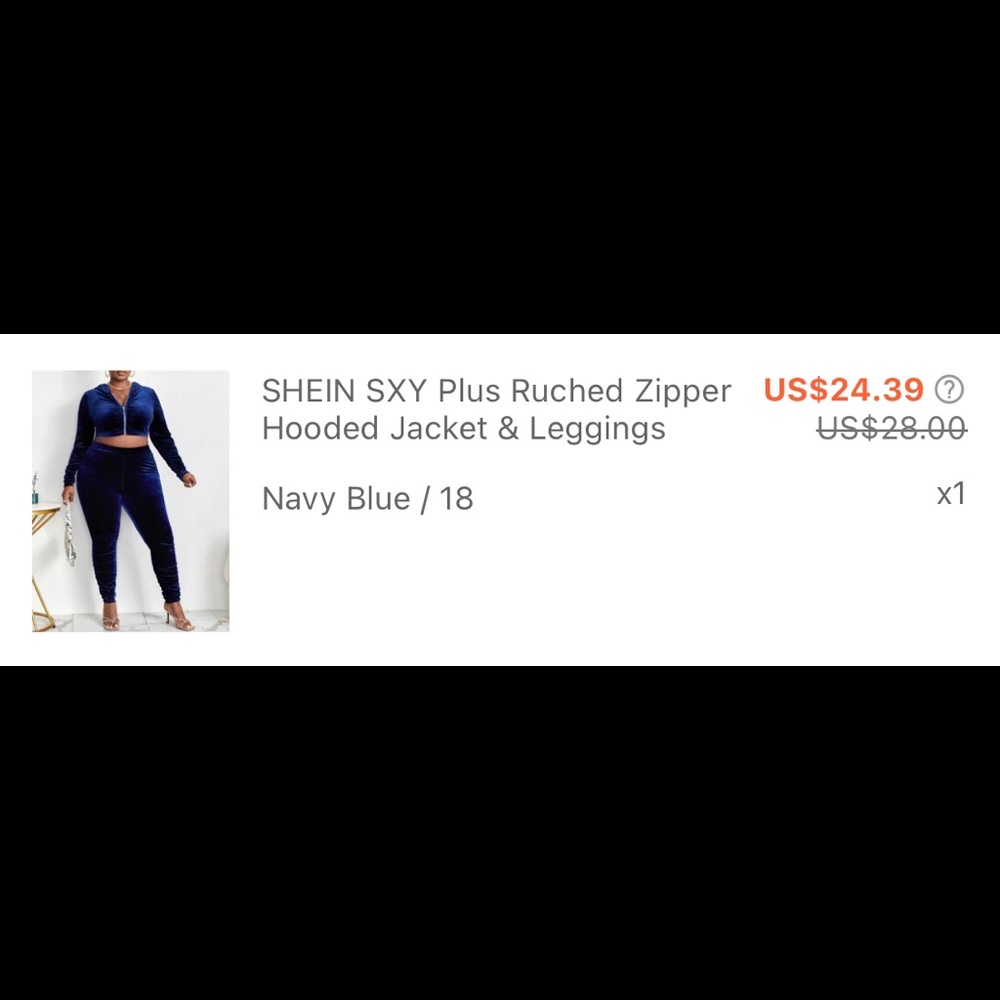 Plus Size Velvet Set